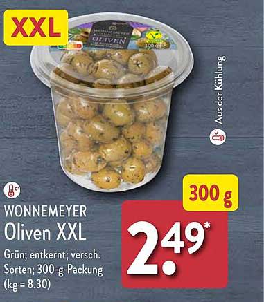 WONNEMEYER Oliven XXL