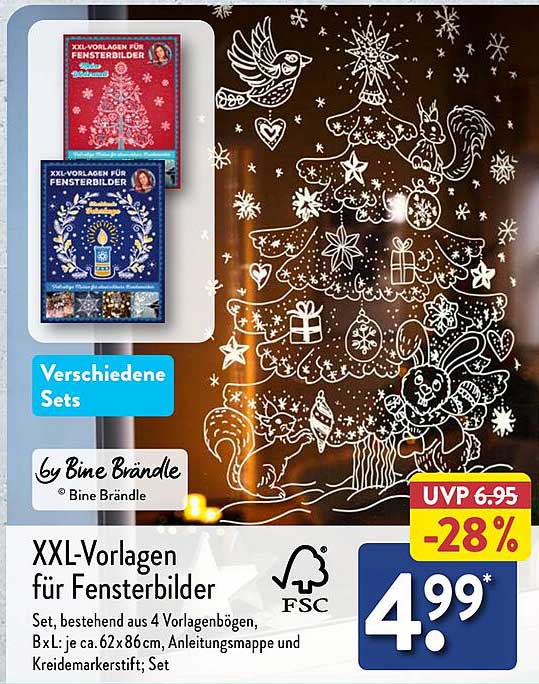 XXL-Vorlagen für Fensterbilder