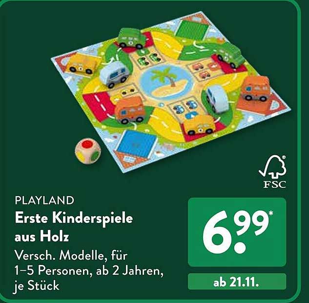 Erste Kinderspiele aus Holz