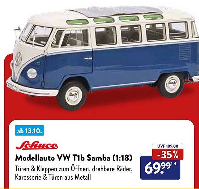 Modellauto VW T1b Samba (1:18)