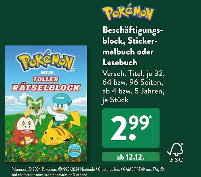 Pokémon mein toller Rätselblock