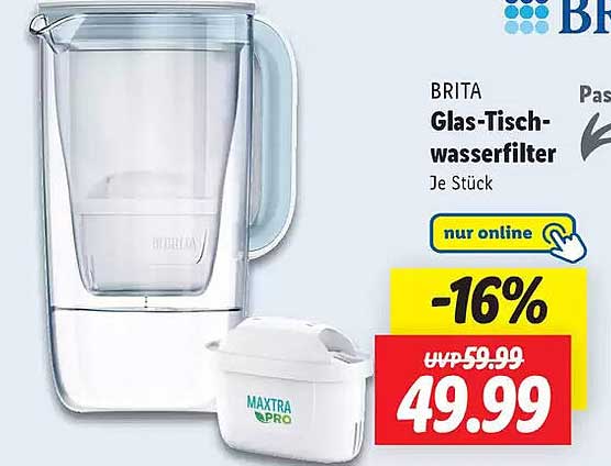 BRITA Glas-Tisch-wasserfilter