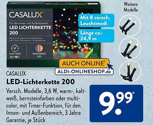 CASALUX LED-Lichterkette 200