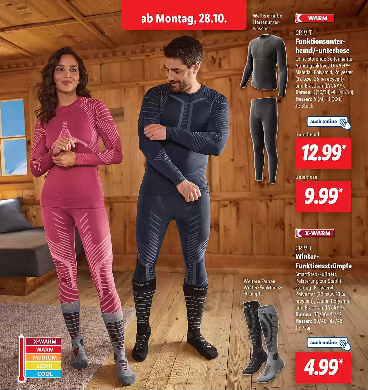 CRIVIT Funktionsunter-hemd/-unterhose  
CRIVIT Winter-Funktionsstrümpfe  