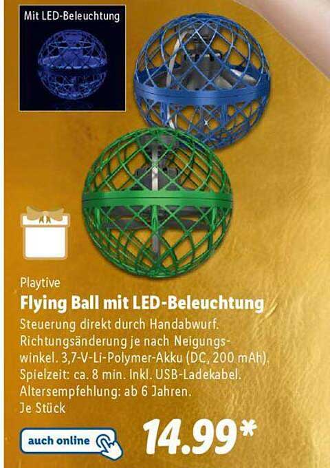 Flying Ball mit LED-Beleuchtung