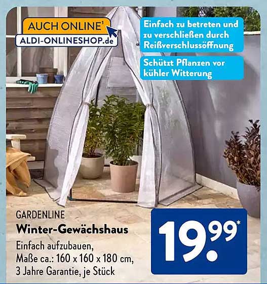 GARDENLINE Winter-Gewächshaus