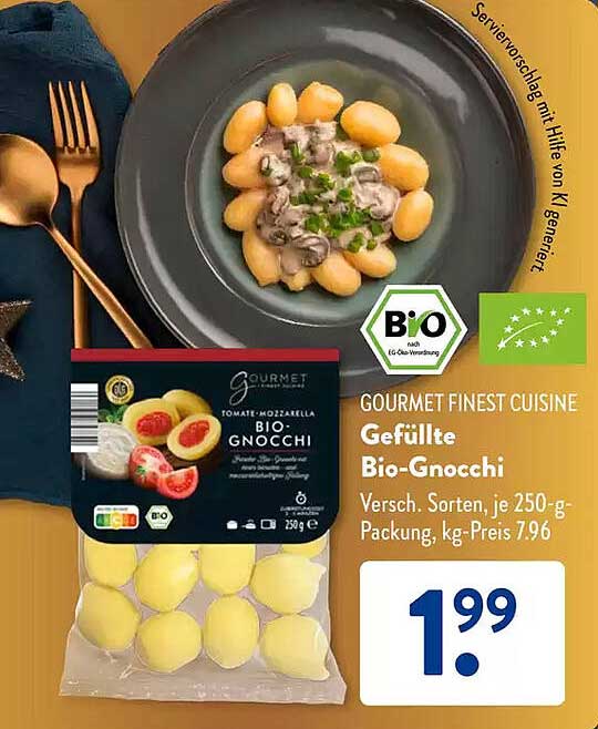 Gefüllte Bio-Gnocchi