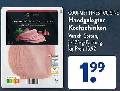 Handgelegter Kochschinken