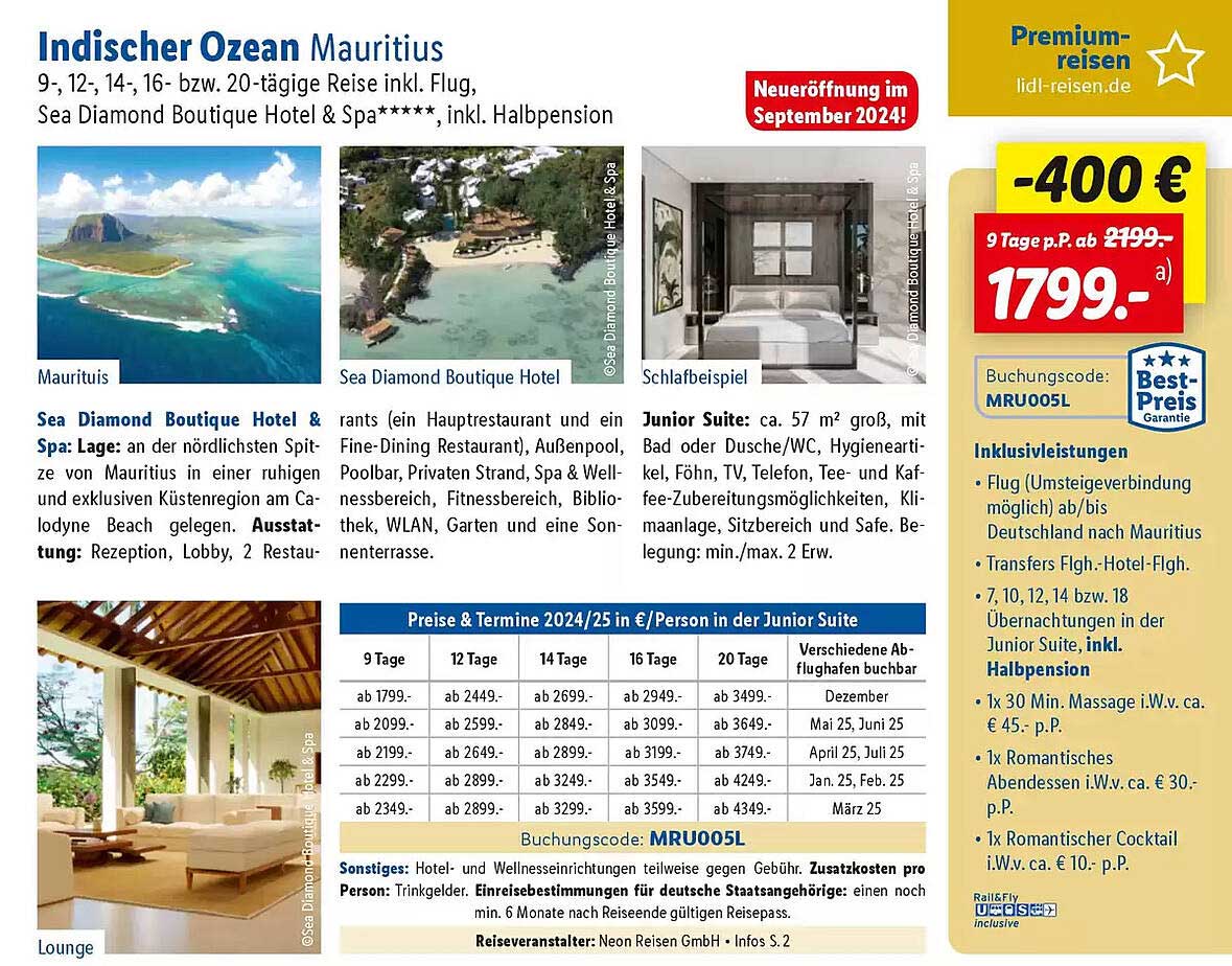 Indischer Ozean Mauritius