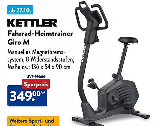 KETTLER Fahrrad-Heimtrainer Giro M