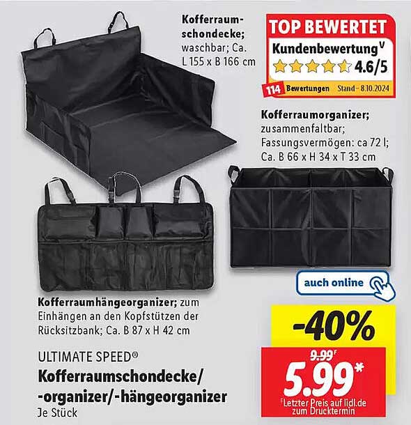 Kofferraumschondecke/-organizer/-hängeorganizer