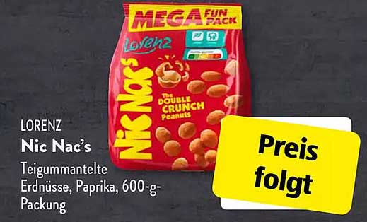 Nic Nac's Teigummantelte Erdnüsse, Paprika