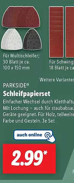 PARKSIDE® Schleifpapierset