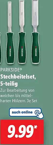 PARKSIDE® Stechbeitelsatz, 5-teilig