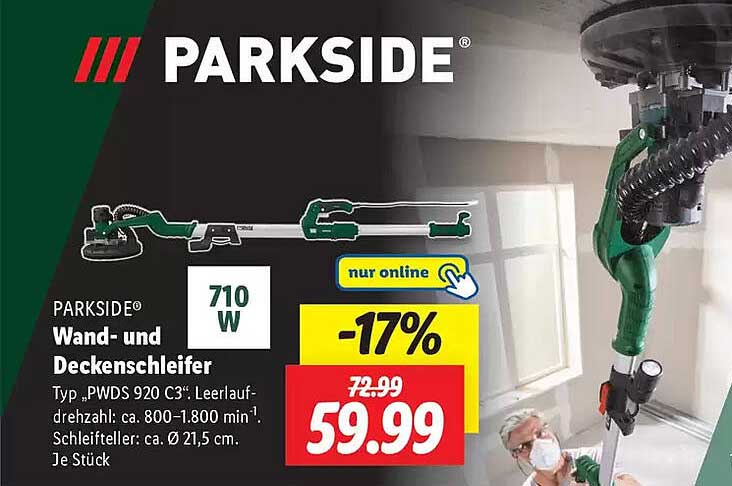 PARKSIDE Wand- und Deckenschleifer