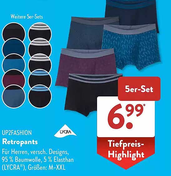 Retropants 5er-Set