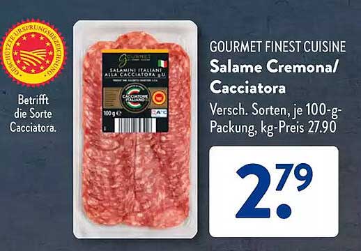 Salame Cremona/ Cacciatora