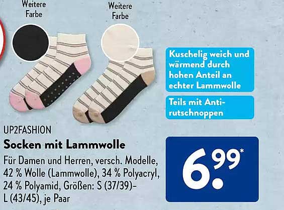 Socken mit Lammwolle