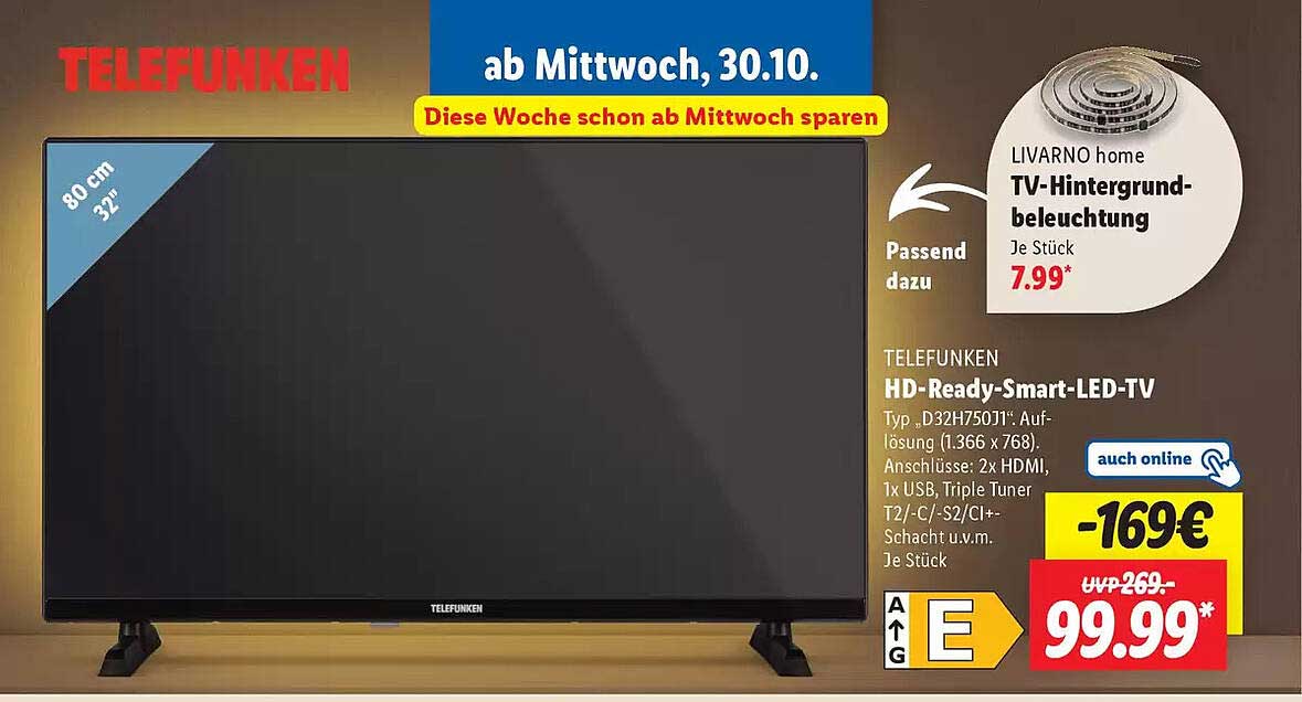 TELEFUNKEN HD-Ready-Smart-LED-TV