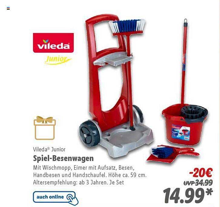 Vileda® Junior Spiel-Besenwagen