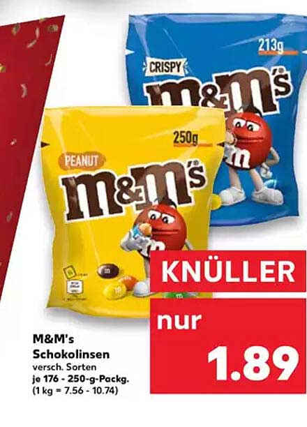 M&M's Schokolinsen