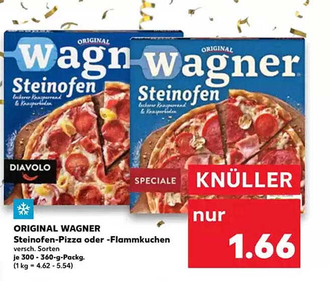 ORIGINAL WAGNER Steinoffen-Pizza oder -Flammkuchen