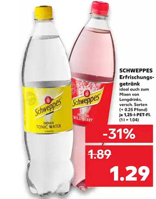 SCHWEPPES Erfrischungsgetränk