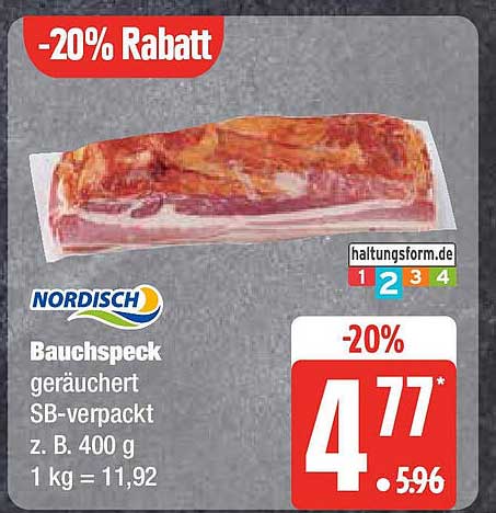 Bauchspeck geräuchert SB-verpackt