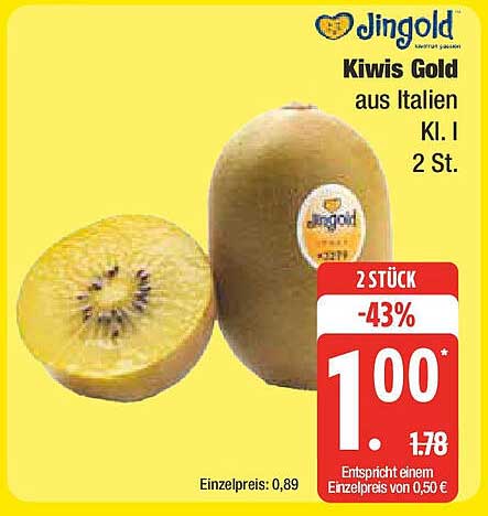 Kiwis Gold aus Italien