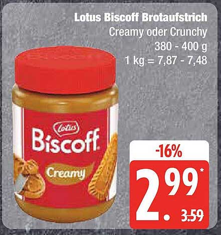 Lotus Biscoff Brotaufstrich