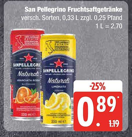 San Pellegrino Fruchtsaftgetränke