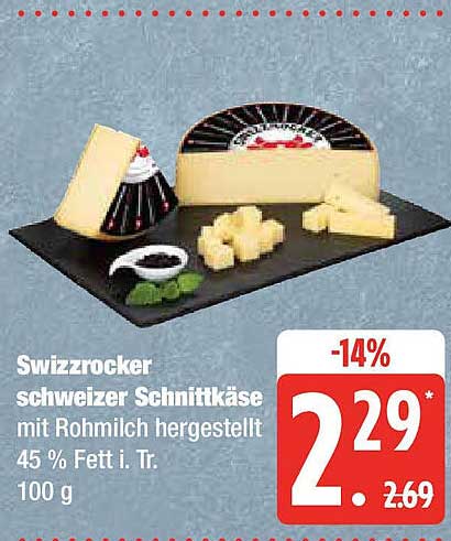 Swizzrocker schweizer Schnittkäse