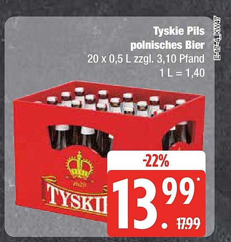 Tyskie Pils polnisches Bier