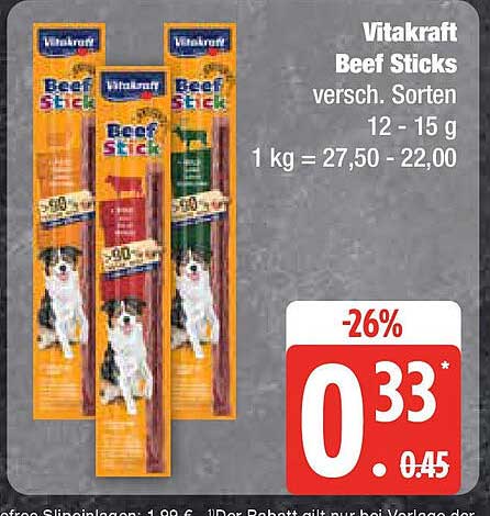 Vitakraft Beef Sticks