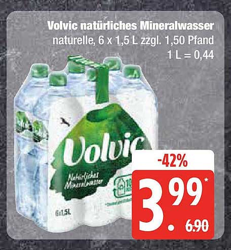 Volvic natürliches Mineralwasser