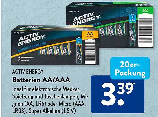 ACTIV ENERGY Batterien AA/AAA