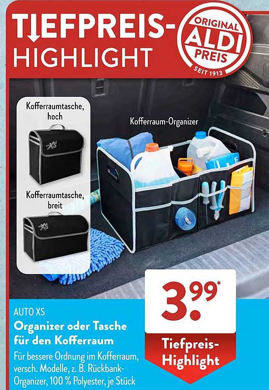 AUTO XS Organizer oder Tasche für den Kofferraum