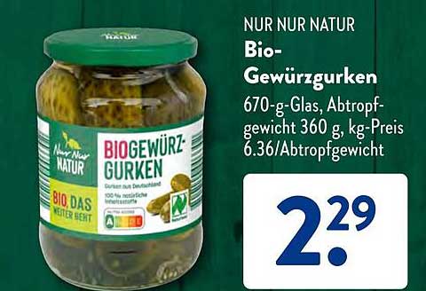 Bio-Gewürzgurken