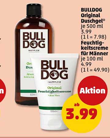 BULLDOG Original Duschgel  
BULL DOG Original Feuchtigkeitscreme für Männer