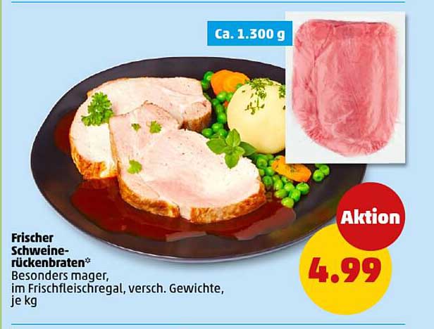 Frischer Schweine-rückenbraten*