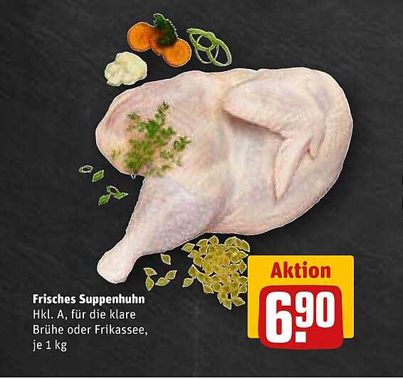 Frisches Suppenhuhn