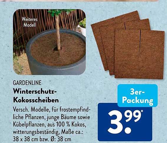 GARDENLINE Winterschutz-KokosScheiben