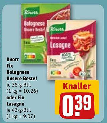 Knorr Fix Bolognese Unsere Beste!