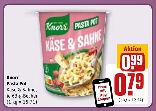 Knorr Pasta Pot KÄSE & SAHNE