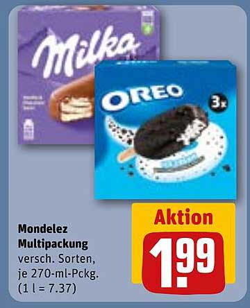 Milka  
Oreo  
Mondelez Multipackung  