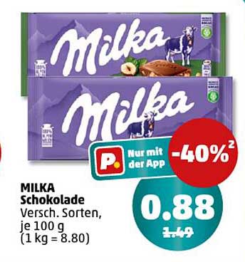 MILKA Schokolade