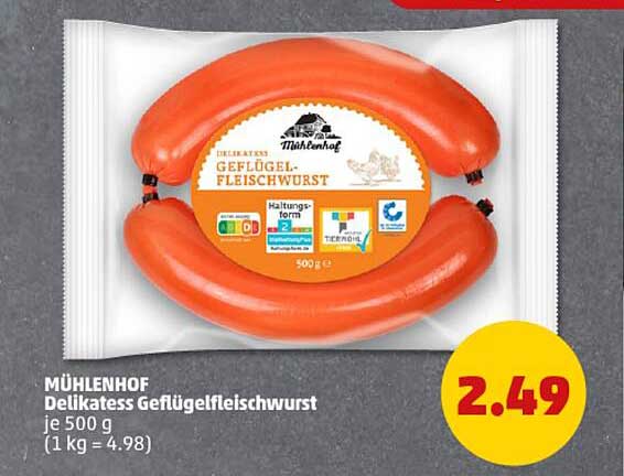 MÜHLENHOF Delikatess Geflügelfleischwurst