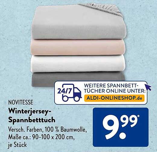 Novitesse Winterjersey-Spannbettuch