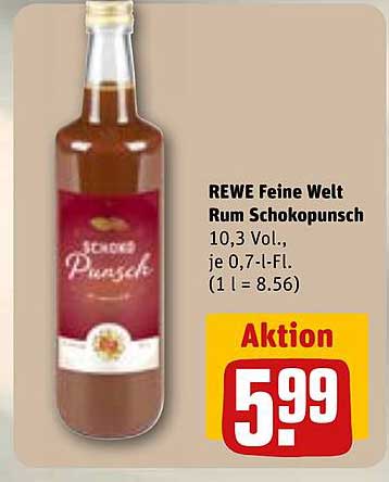 REWE Feine Welt Rum Schokopunsch