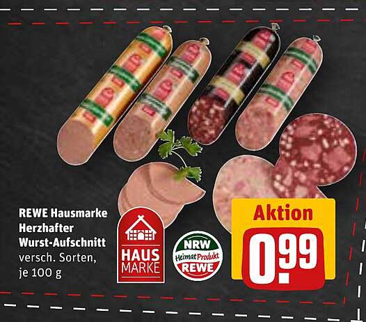 REWE Hausmarke Herzhafter Wurst-Aufschnitt